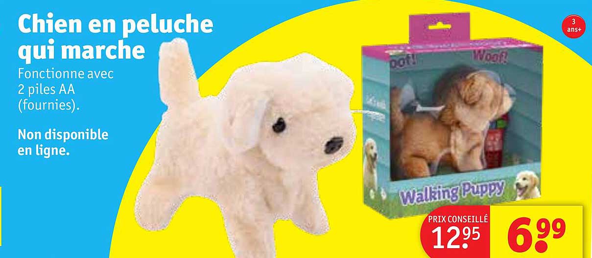 chien en peluche qui marche