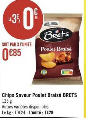 Chips Saveur Poulet Braisé Brets