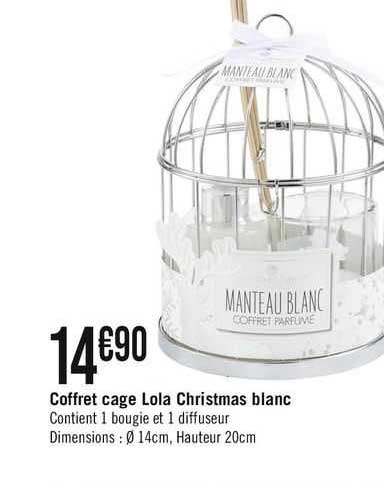 coffret cage lola christmas blanc