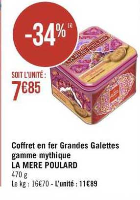 coffret en fer grandes galettes gamme mythique la mère poulard