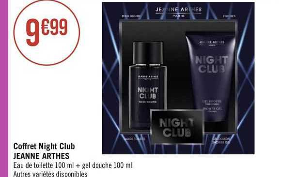 coffret night club jeanne arthes