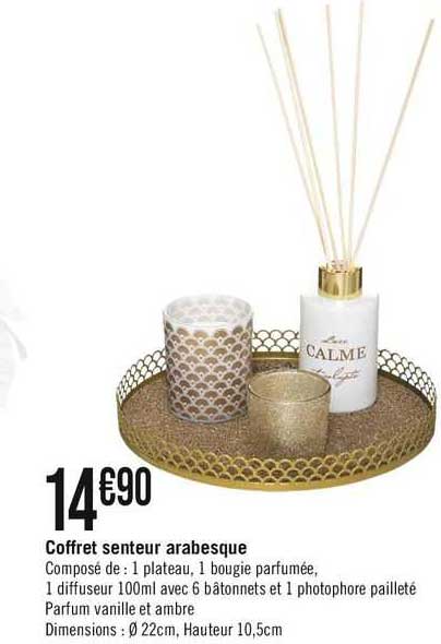 coffret senteur arabesque