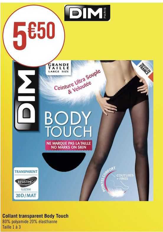 Collant Transparent Body Touch Dim