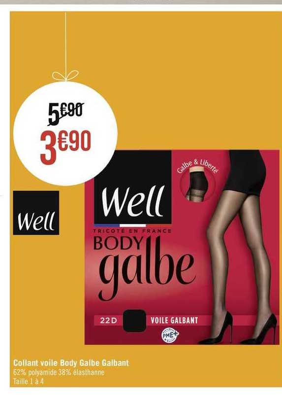 Collant Voile Body Galbe Galbant Well