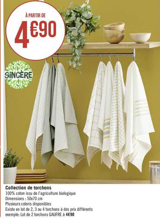 Collection De Torchons Sincère
