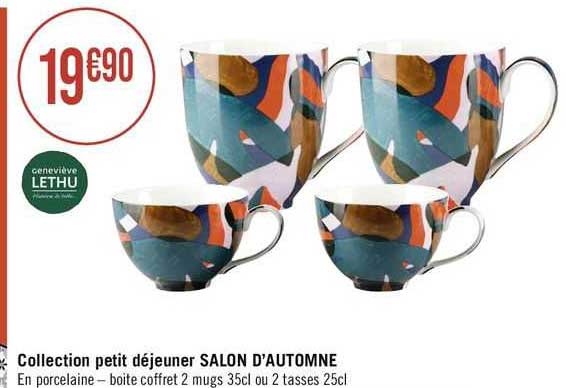 collection petit déjeuner salon d'automne