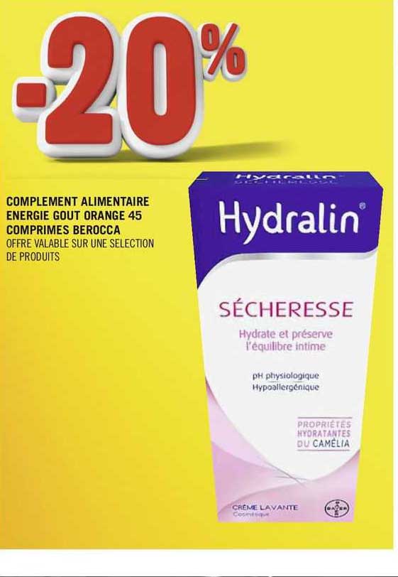 complément alimentaire énergie goût orange 45 comprimés berocca