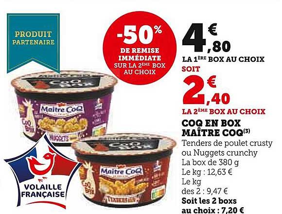 coq en box maître coq