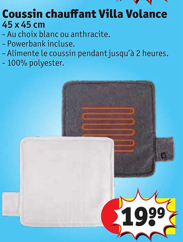 coussin chauffant villa volance