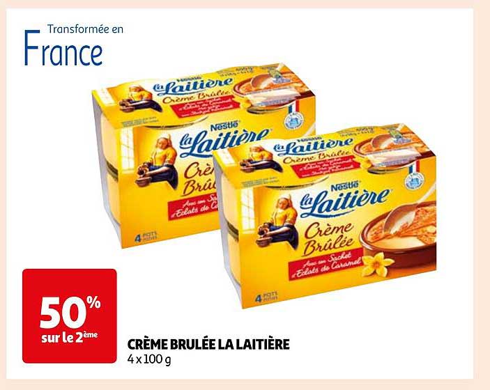 crème brûlée la laitière