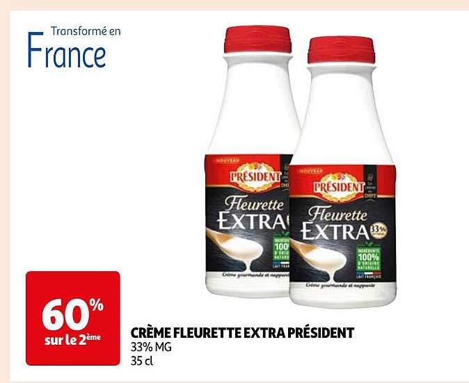 Crème Fleurette Extra Président