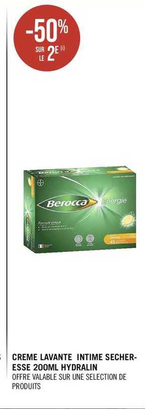 crème lavante intime sècheresse 200 ml hydralin