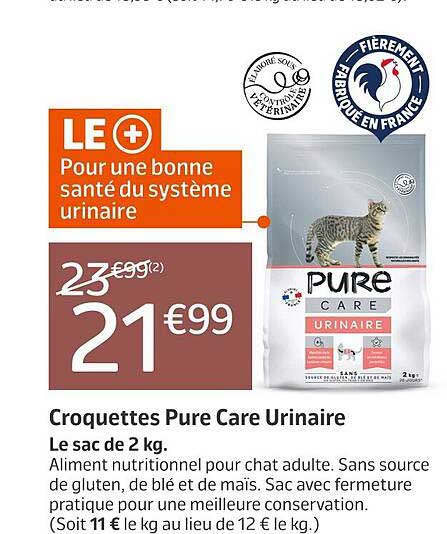 croquettes pure care urinaire