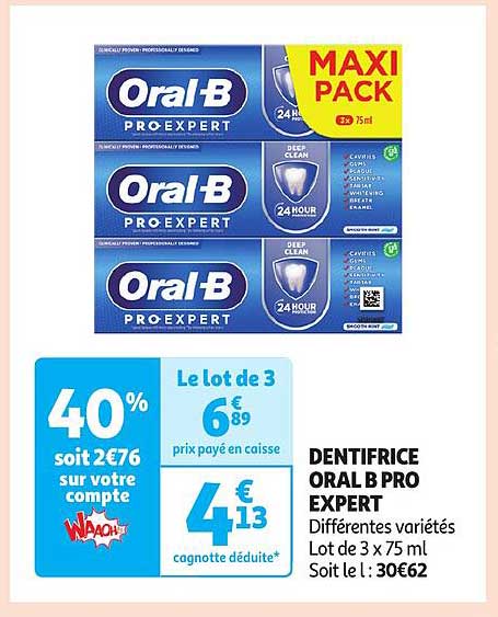 dentifrice oral b pro expert