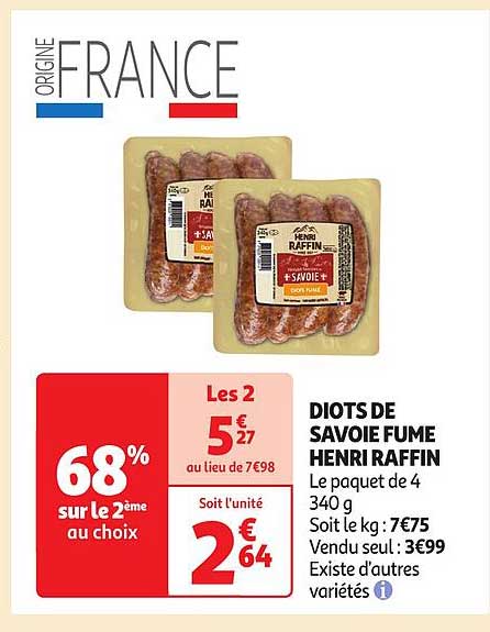 diots de savoie fumé henri raffin