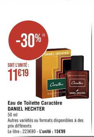 eau de toilette caractère daniel hechter