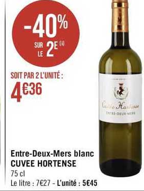 entre-deux-mers blanc cuvée hortense