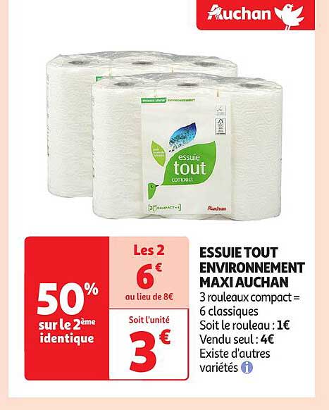 essuie tout environnement maxi auchan