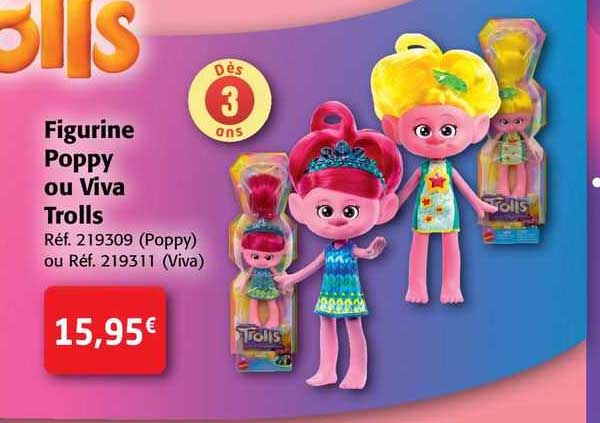 figurine poppy ou viva trolls