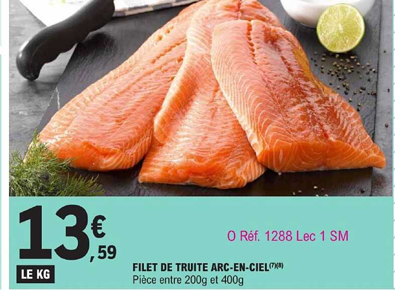 filet de truite arc-en-ciel