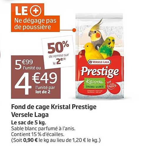 fond de cage kristal prestige versele laga