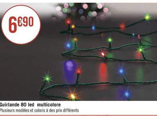 Guirlande 80 Led Multicolore