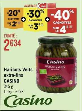 haricots verts extra-fins casino