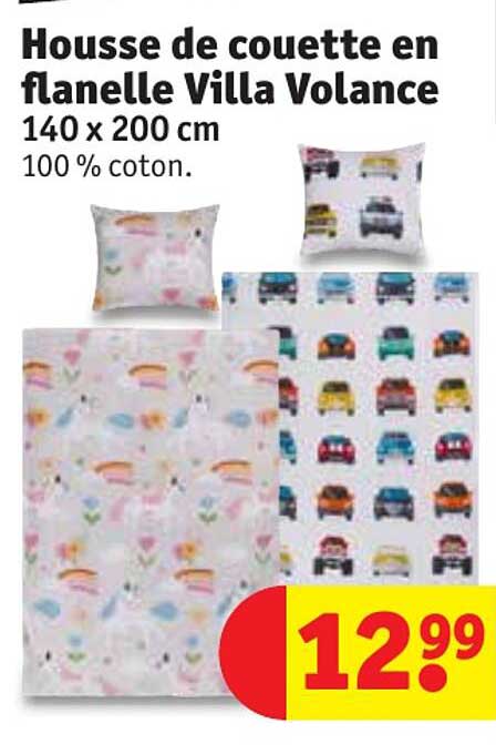 housse de couette en flanelle villa volance