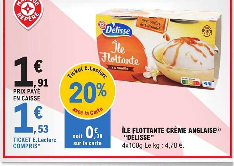 île flottante crème anglaise "délisse"