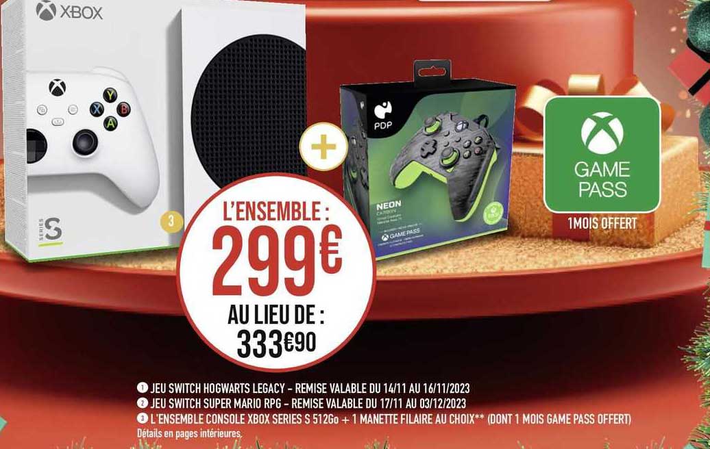 jeu switch hogwarts legacy, jeu switch super mario rpg, l'ensemble console xbox séries 512 go