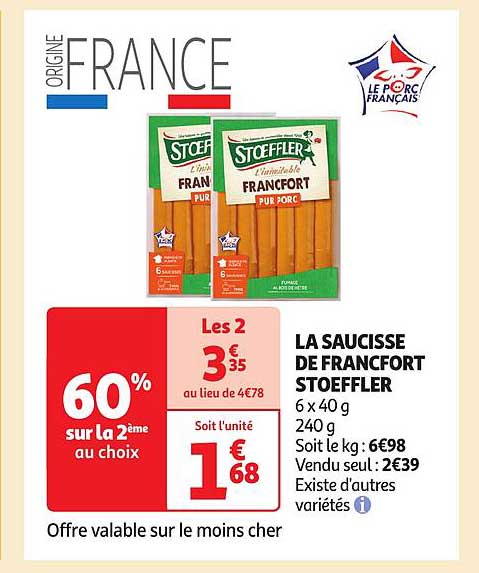 la saucisse de francfort stoeffler