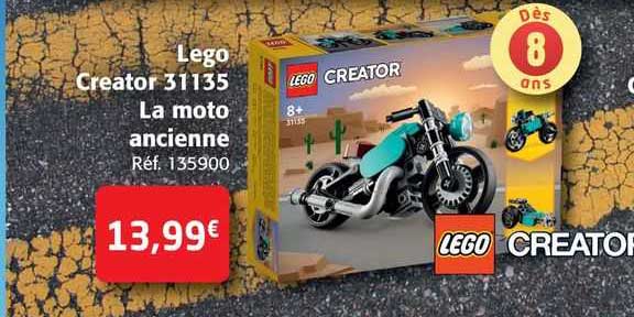 lego creator 31135 la moto ancienne