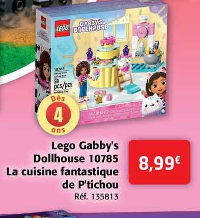 lego gabby's dollhouse 10785 la cuisine fantastique de p'tichou