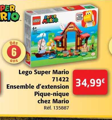 lego super mario 71422 ensemble d'extension pique-nique chez mario