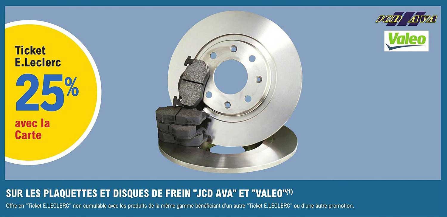 Les Plaquettes Et Disques De Frein "jcd Ava" Et "valéo"