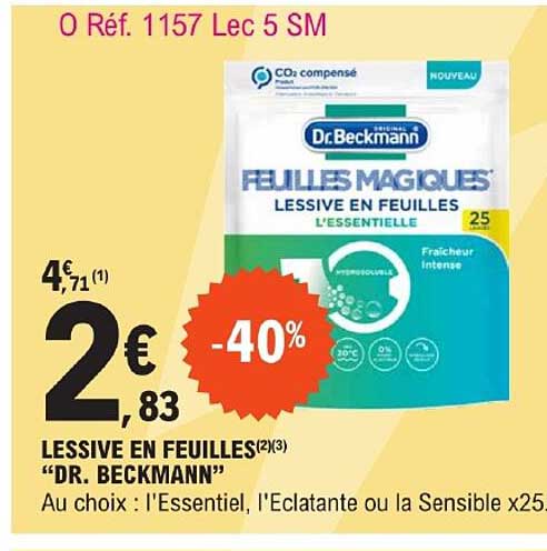 lessive en feuilles "dr. beckmann"
