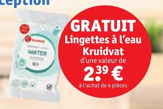 lingettes à l'eau kruidvat