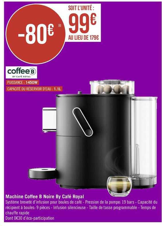 machine coffee b noire by café royal