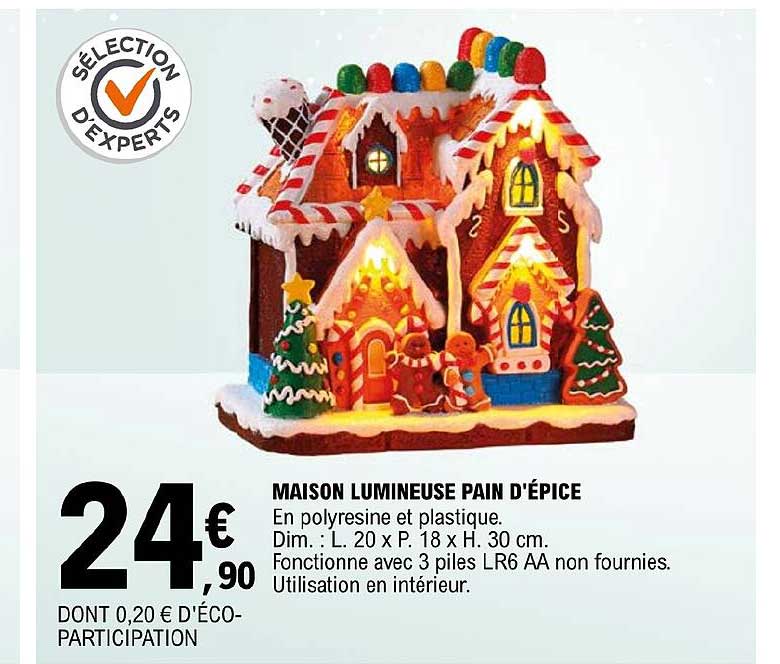 maison lumineuse pain d'épice