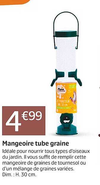 mangeoire tube graine