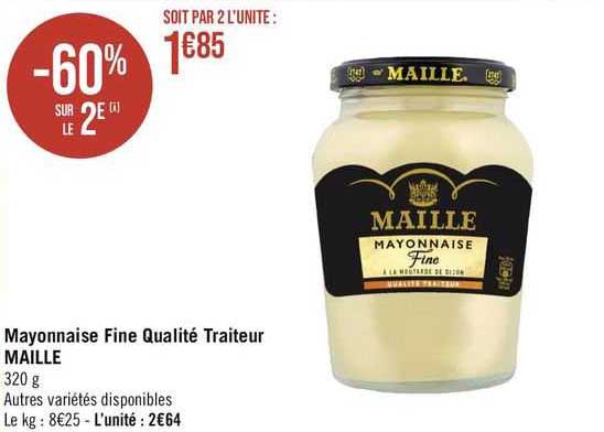 Mayonnaise Fine Qualité Traiteur Maille