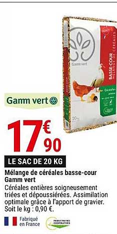 Mélange De Céréales Basse-cour Gamm Vert