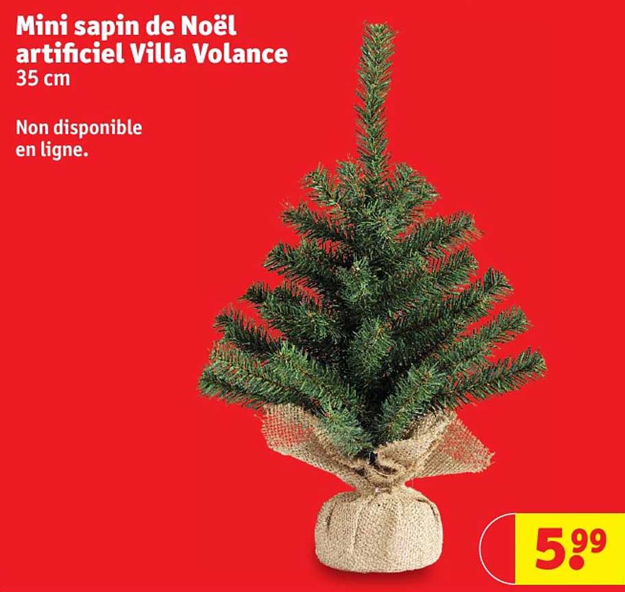 mini sapin de noël artificiel villa volance