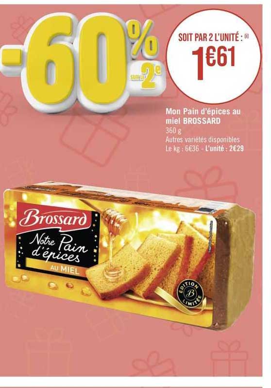 mon pain d'épices au miel brossard