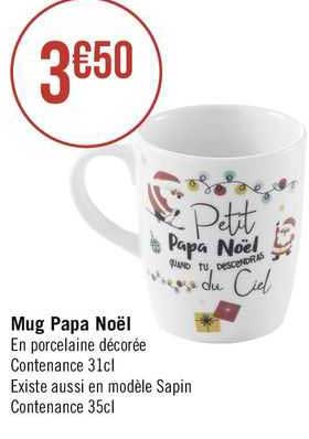 mug papa noël