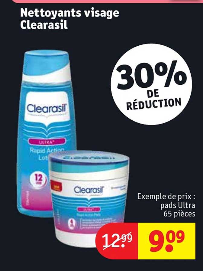 nettoyants visage clearasil