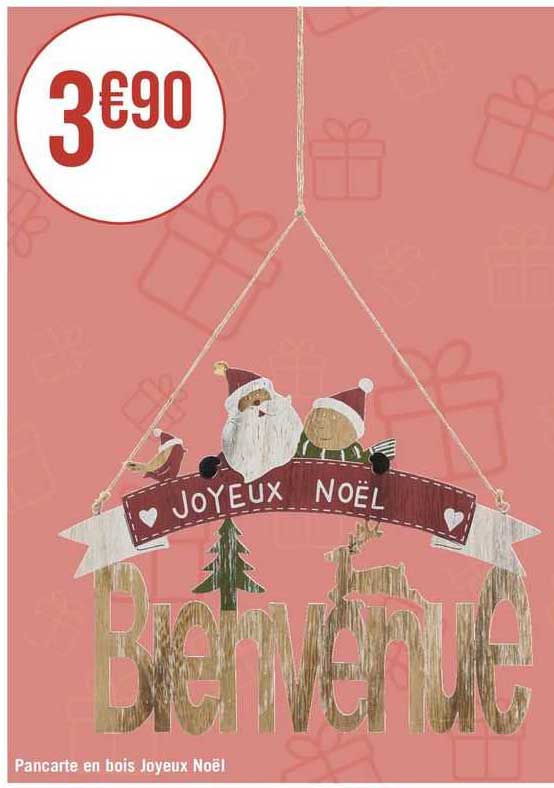 pancarte en bois joyeux noël