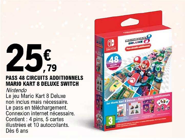 pass 48 circuits additionnels mario kart 8 deluxe switch