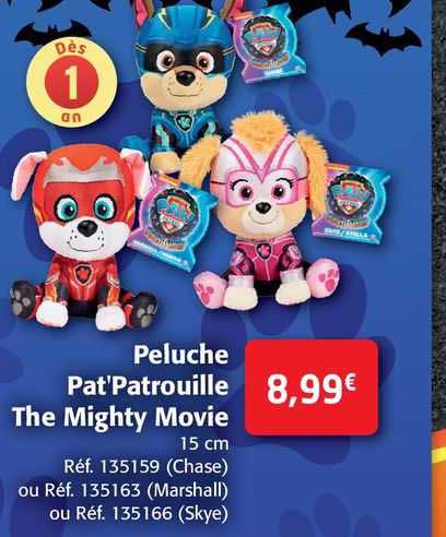 peluche pat'patrouille the mighty movie