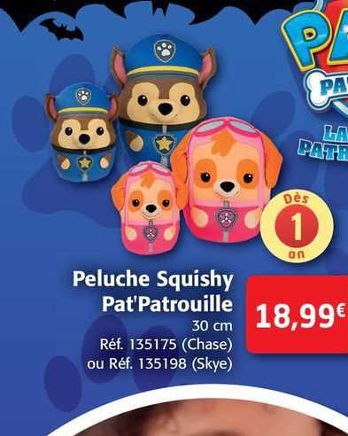peluche squishy pat'patrouille